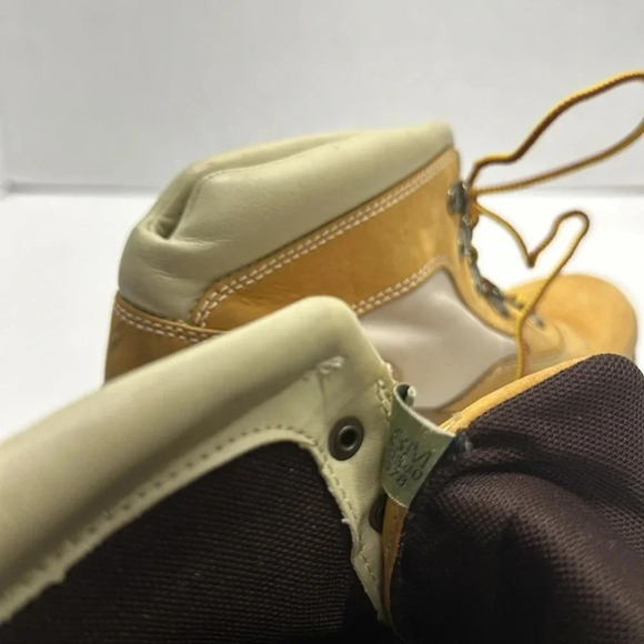 Timberland Ankle Boots Wedges Heeled Nubuck Chukka Tan Cream Women's Size 8 - Picture 7 of 8